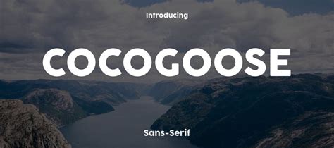 cocogoose regular font free download.